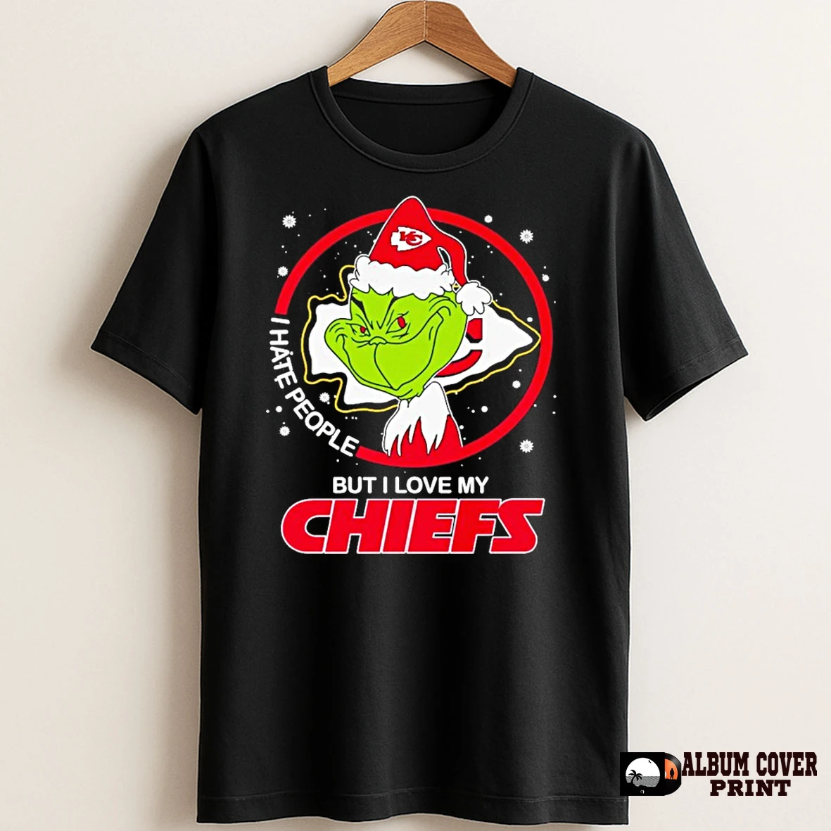 Original Grinch I Hate People But I Love My Chiefs Christmas T Shirt Sweater