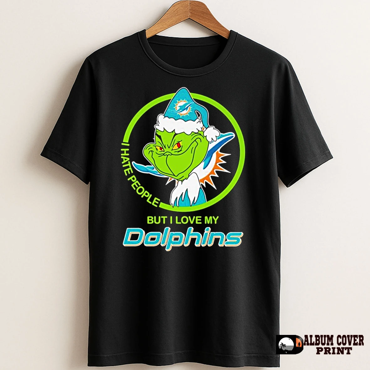 Original Grinch I Hate People But I Love My Dolphins T Shirt Sweater