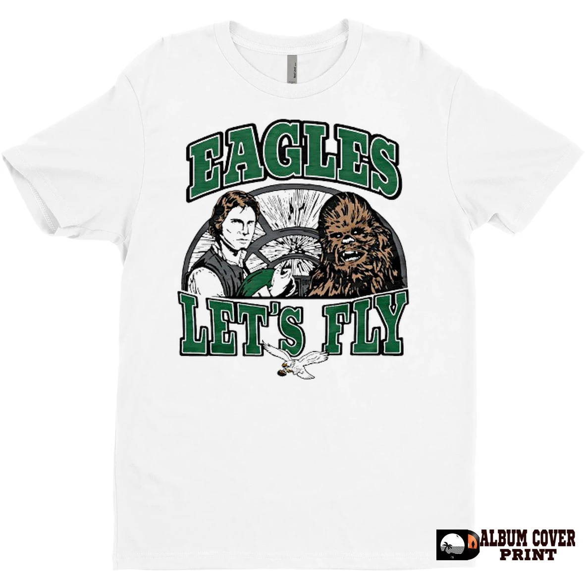 Original Han Solo And Chewbacca Philadelphia Eagles Football Lets Fly T Shirt Sweater