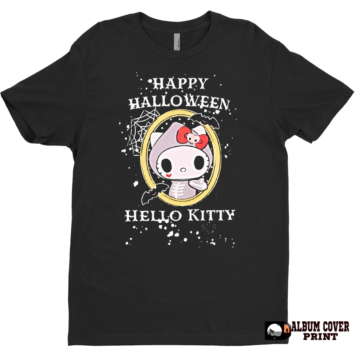 Original Hello Kitty Happy Halloween Glitter Splatter T Shirt Sweater