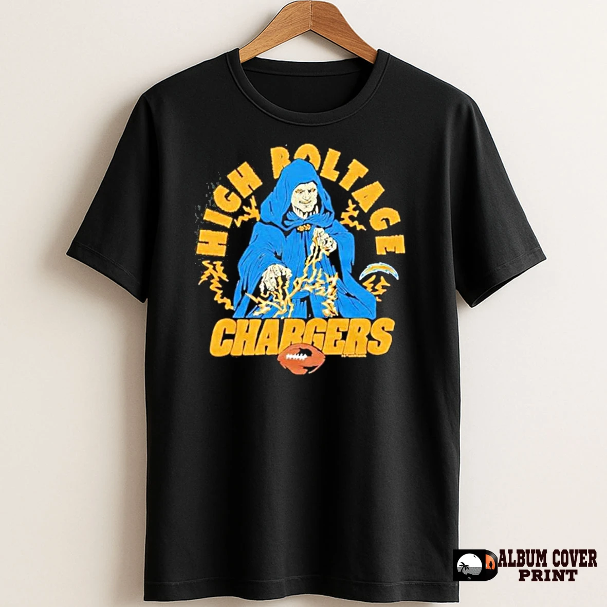 Original High Roltage Star Wars X Los Angeles Chargers T Shirt Sweater