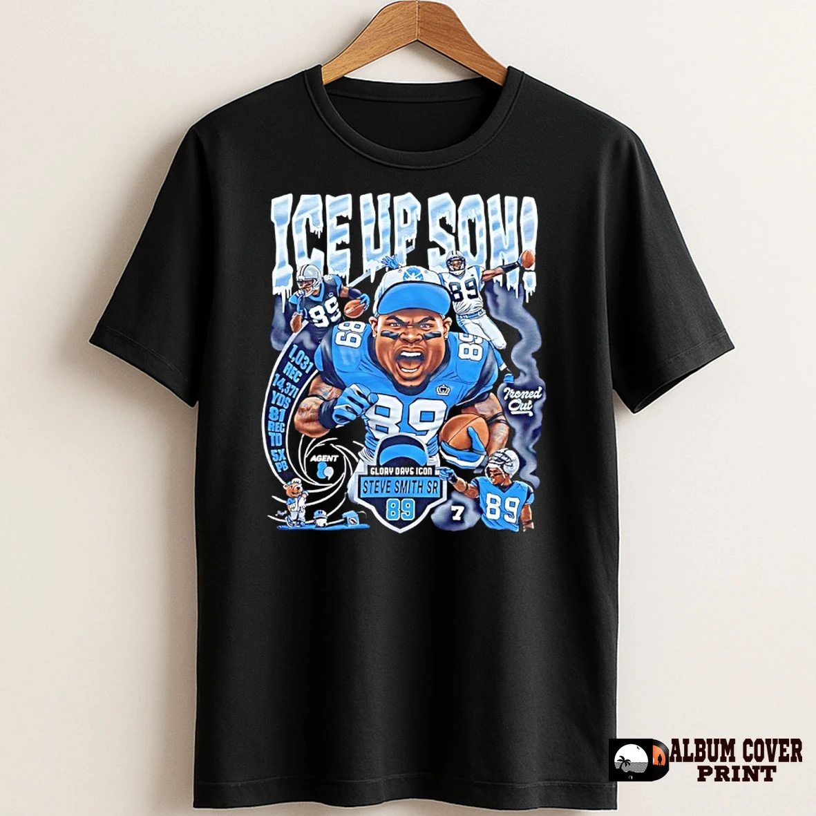 Original Ice Up Son Steve Smith Sr 89 Carolina Panthers T Shirt Sweater