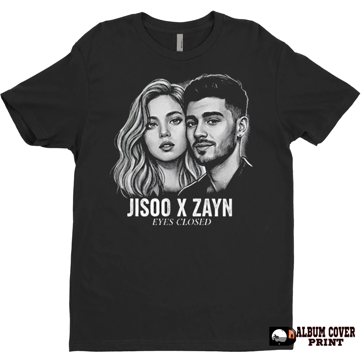 Original Jisoo X Zayn Eyes Closed T Shirt Sweater