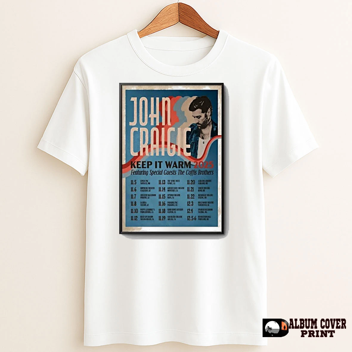 Original John Craigie 2025 Keep It Warm Tour T Shirt Sweater