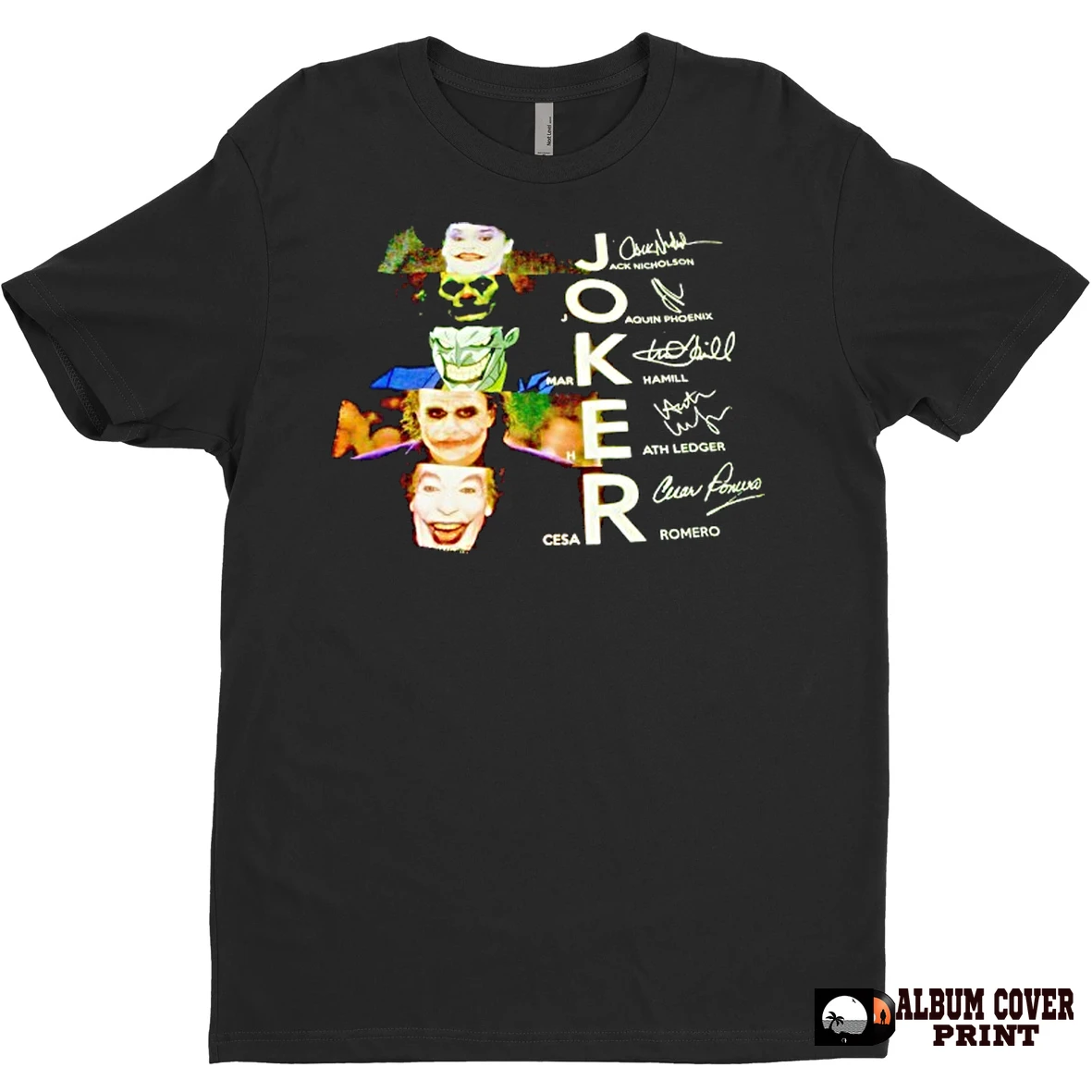 Original Joker Jack Nicholson Joaquin Phoenix Markhanmill Heath Ledger Cesar Romero Signatures T Shirt Sweater