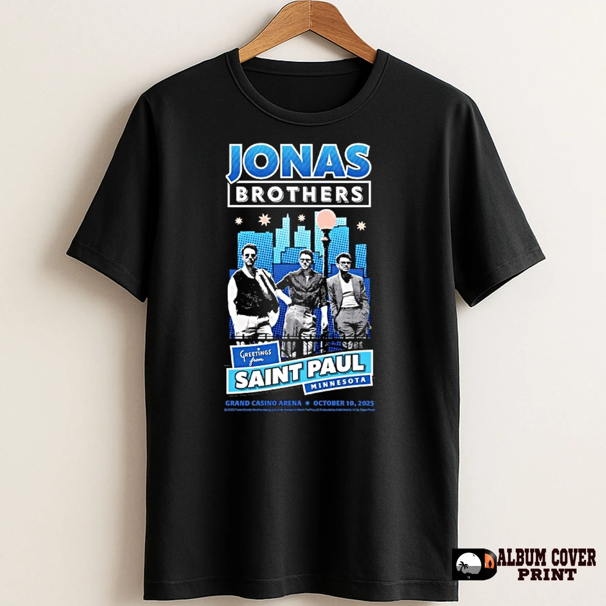Original Jonas Brothers Greetings From Your Hometown Saint Paul Mn T Shirt Sweater