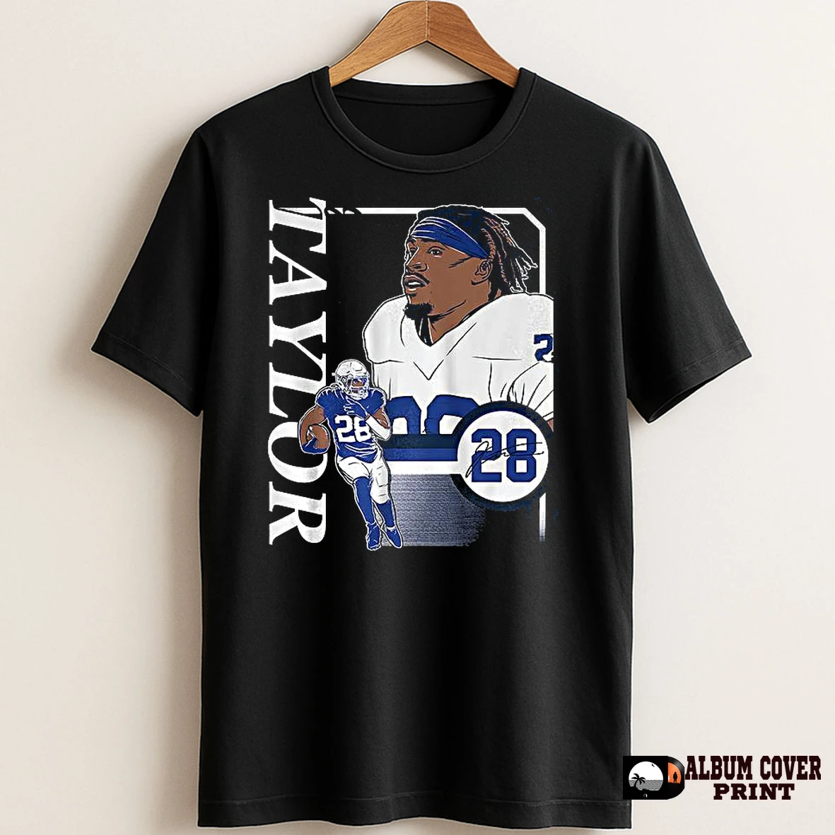Original Jonathan Taylor Indianapolis Colts Football Collage Frame Signature T Shirt Sweater