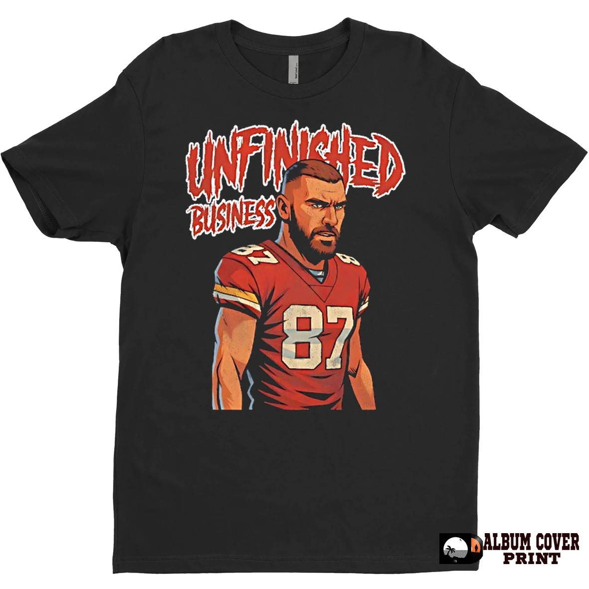 Original Kc Chiefs Travis Kelce 87 Unfinished Business T Shirt Sweater