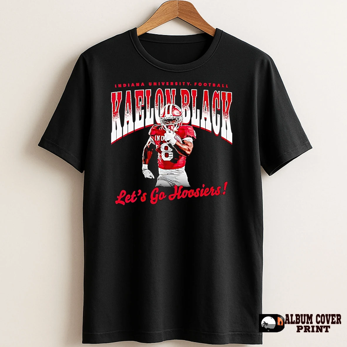 Original Kaelon Black Lets Go Hoosiers Portrait T Shirt Sweater