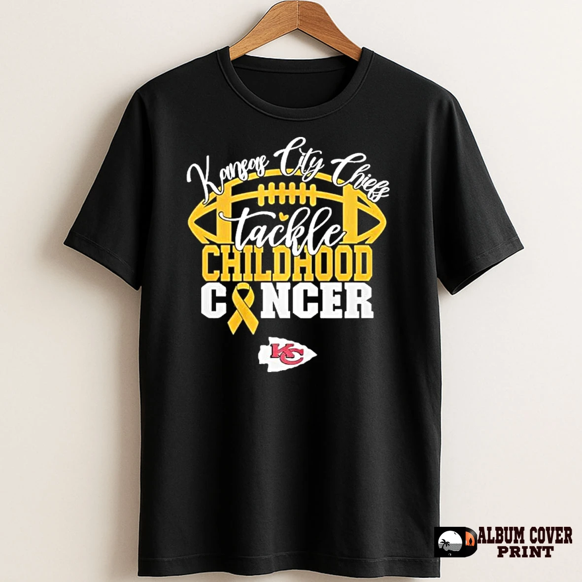 Original Kansas City Chiefs Tackle Childhood Cancer T Shirt Sweater