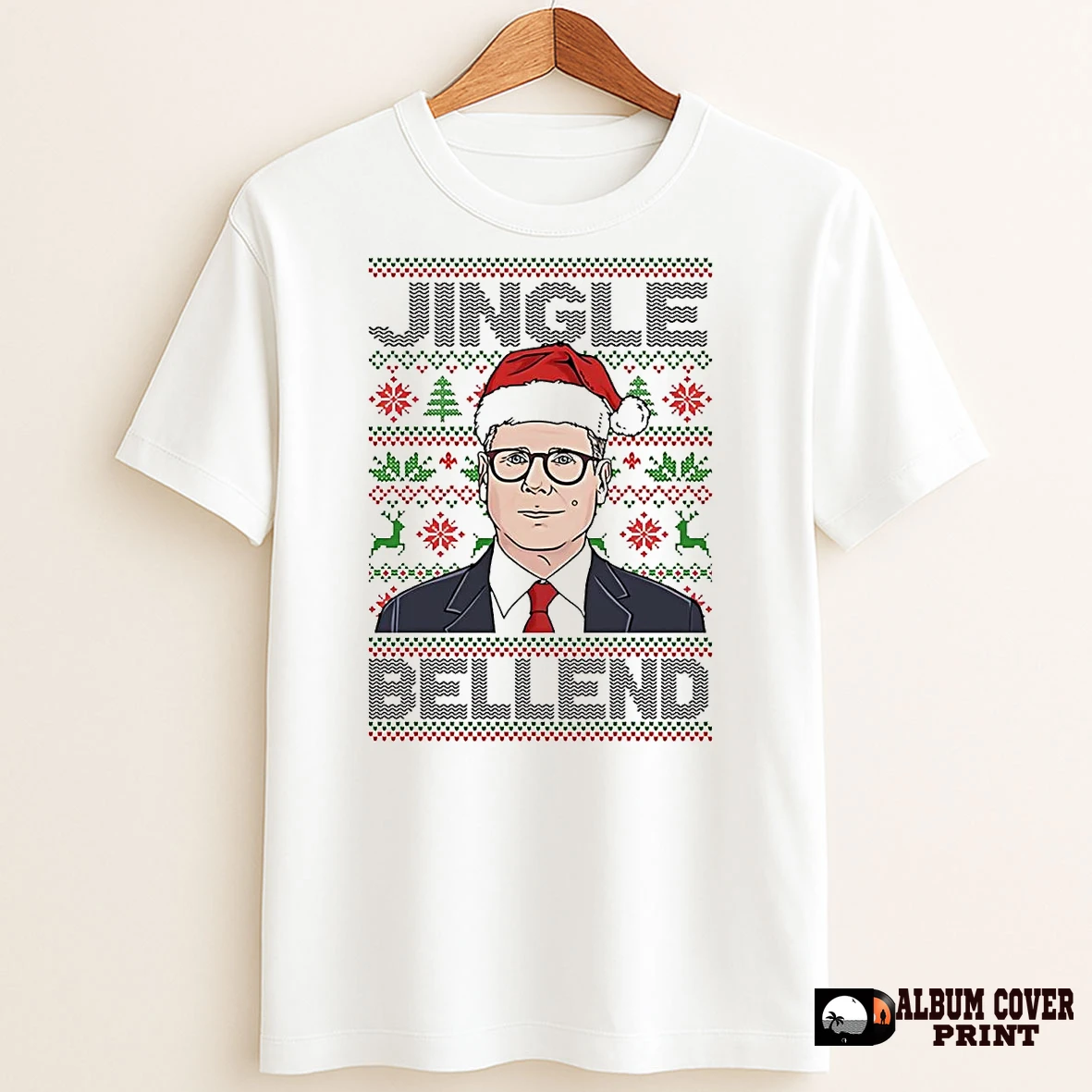 Original Keir Starmer Jingle Bell End Ugly Christmas T Shirt Sweater