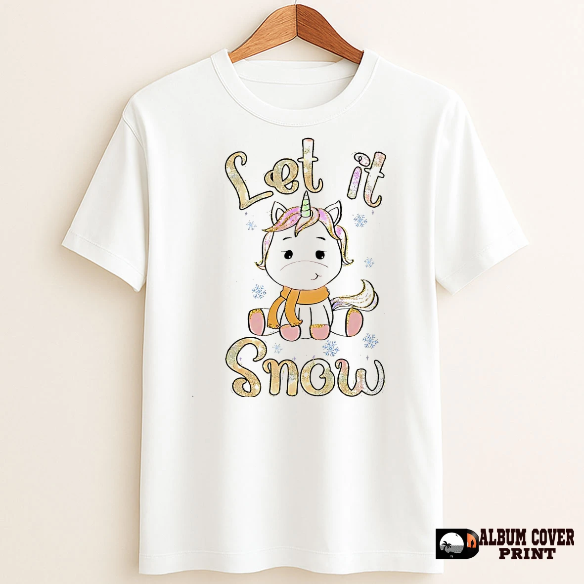 Original Let It Snow Cute Unicorn Winter Holiday T Shirt Sweater