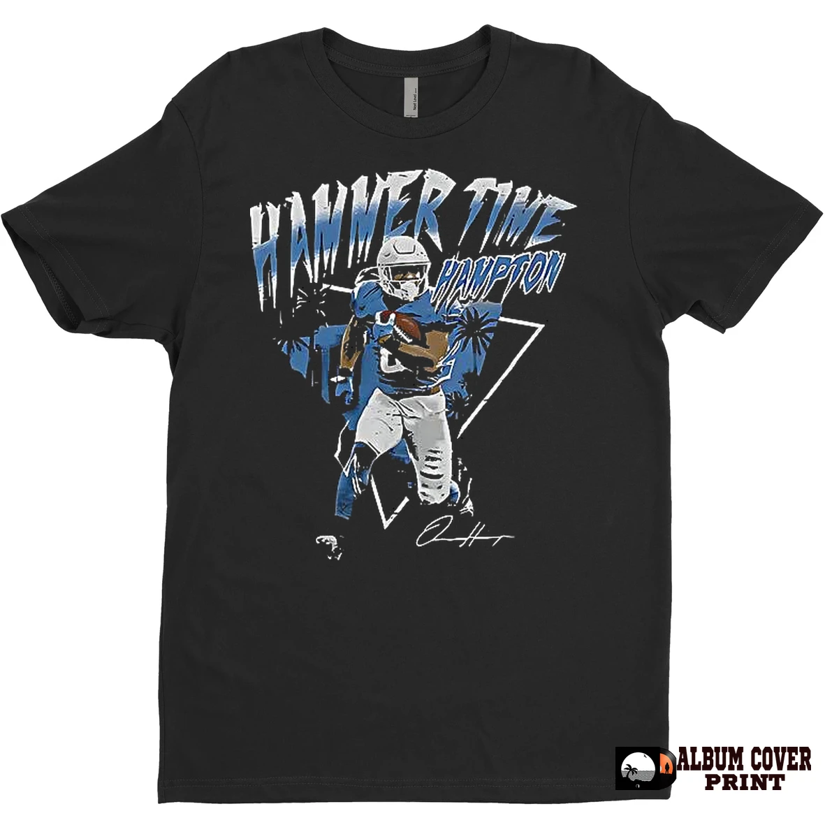 Original Los Angeles Chargers Hammer Time Hampton Omarion Hampton Signature T Shirt Sweater