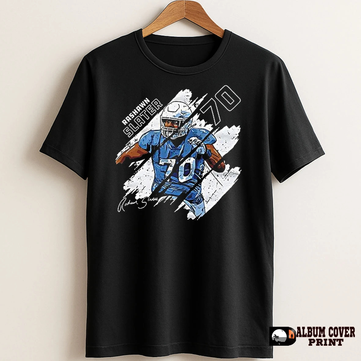 Original Los Angeles Chargers Rashawn Slater Stripes T Shirt Sweater
