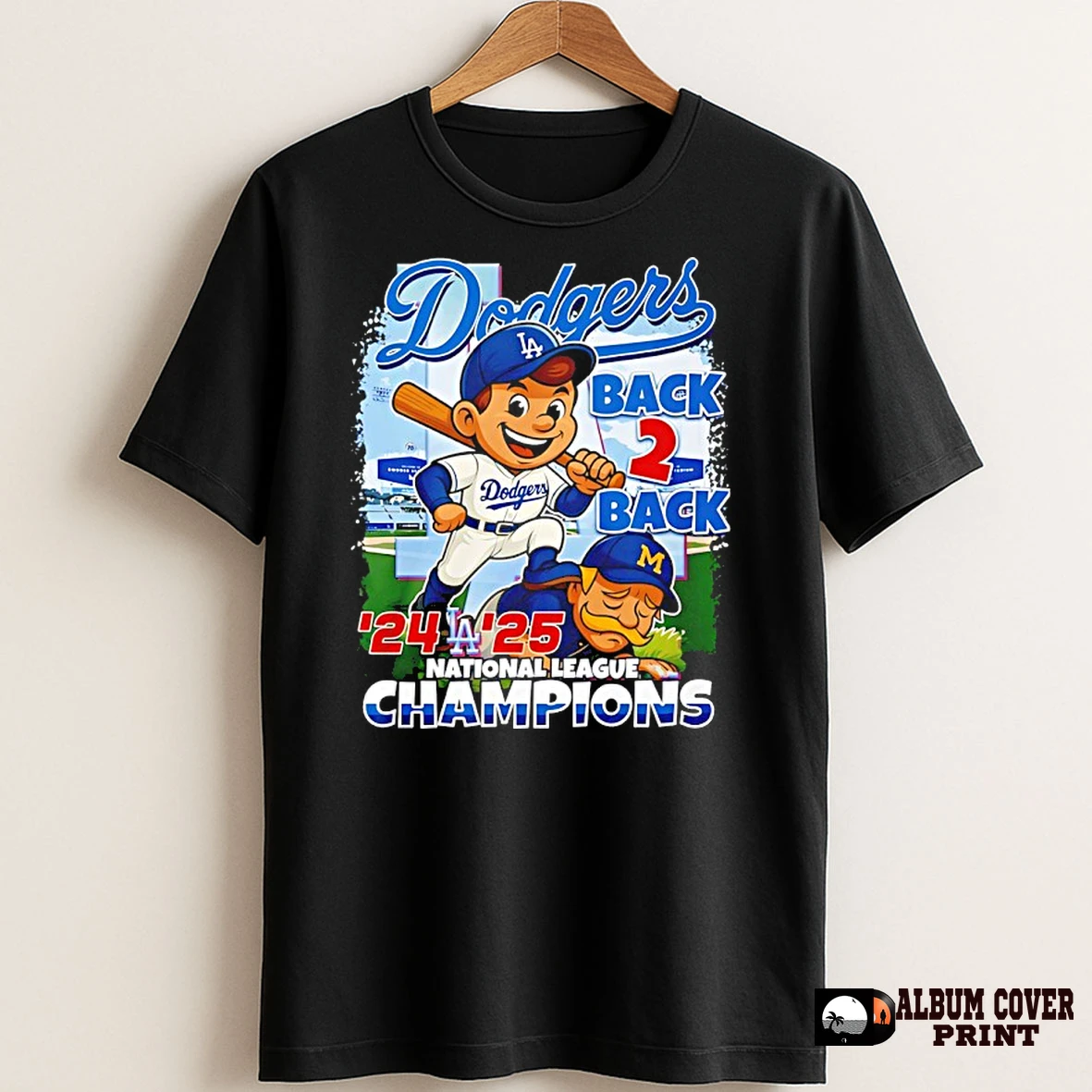 Original Los Angeles Dodgers 2025 National League Champions Back 2 Back 24 25 T Shirt Sweater