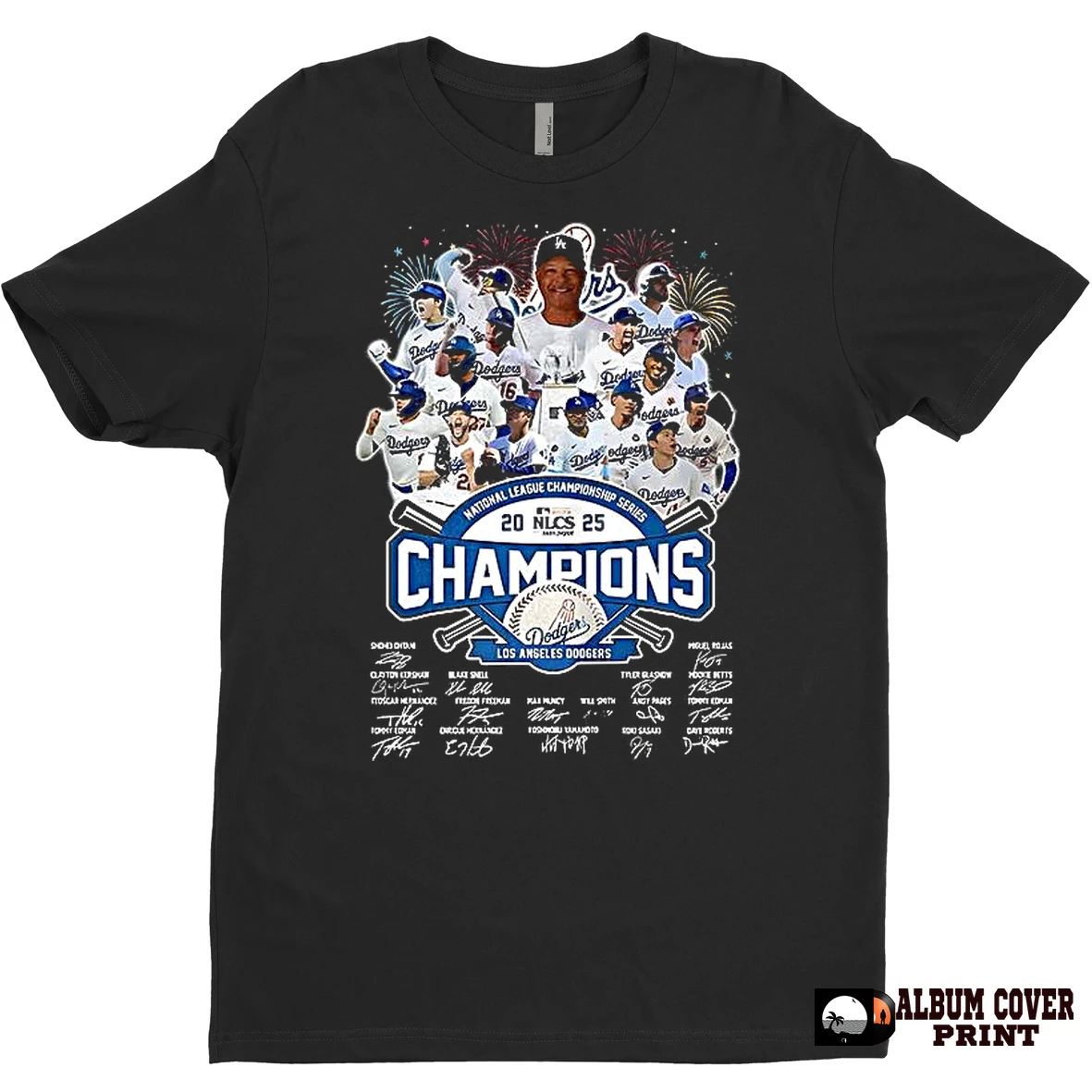 Original Los Angeles Dodgers National League Championship Series 2025 Nlcs Champions Signature T Shirt Sweater
