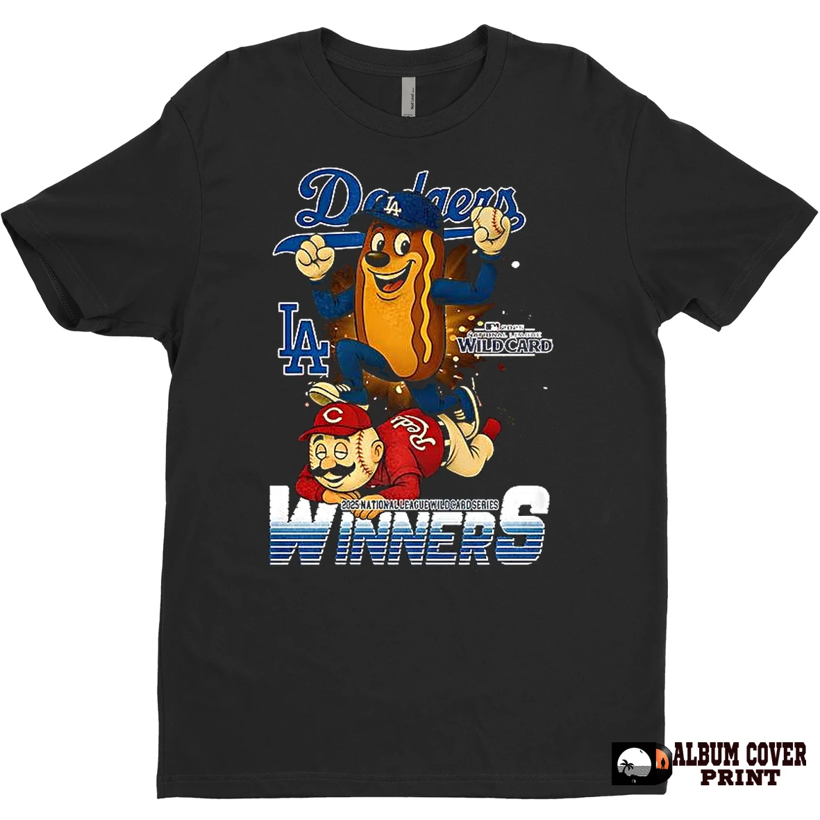 Original Los Angeles Dodgers Stomp Cincinnati Reds Wildcard Nlds 2025 Mascot T Shirt Sweater