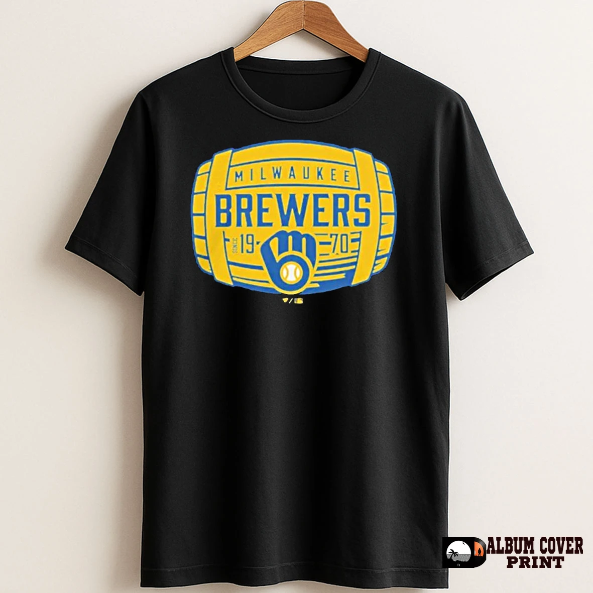 Original Mlb Milwaukee Brewers 1970 Barrel T Shirt Sweater