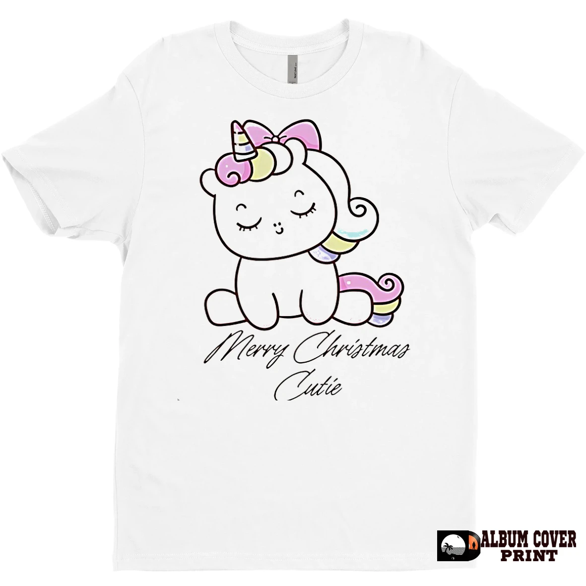 Original Merry Christmas Cutie Unicorn T Shirt Sweater