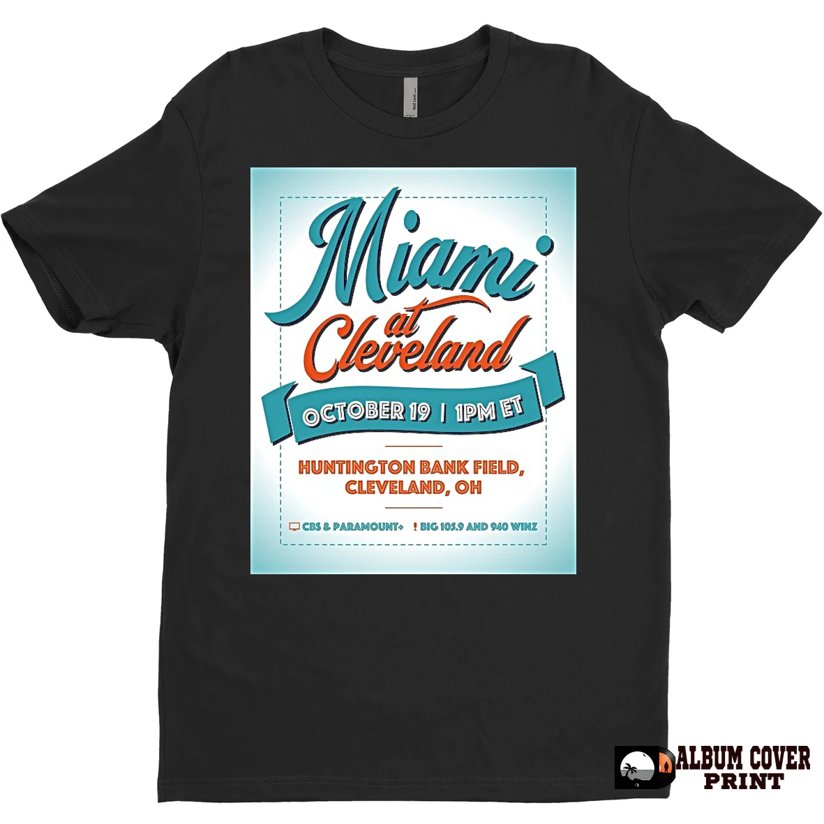 Original Miami At Cleveland October 19 2025 Huntington Bank Field Cleveland Oh T Shirt Sweater