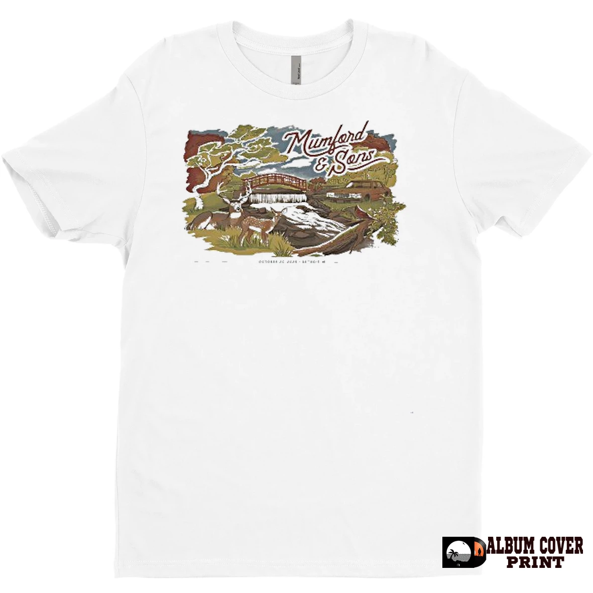 Original Mumford Sons Little Caesars Arena Detroit Mi October 20 2025 Deers T Shirt Sweater