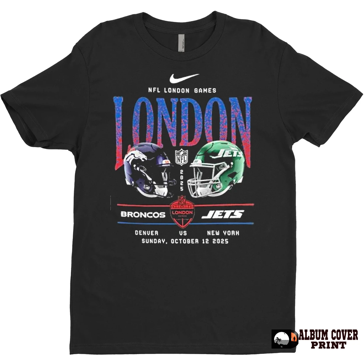 Original Nike Nfl London Games 2025 Broncos Vs Jets Matchup T Shirt Sweater