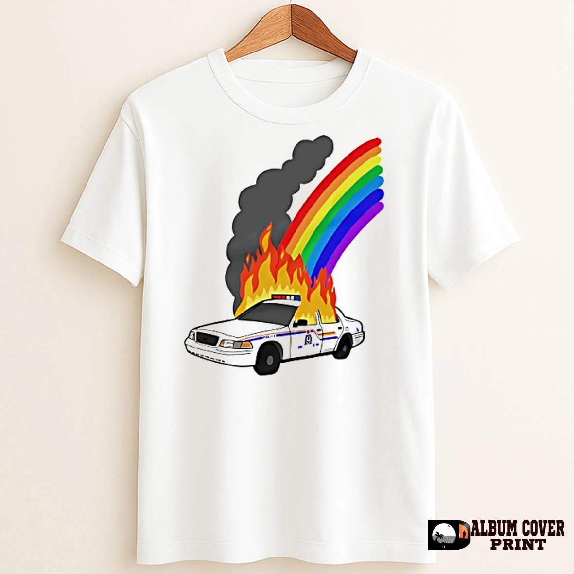 Original No Cops At Pride Rainbow Burn T Shirt Sweater