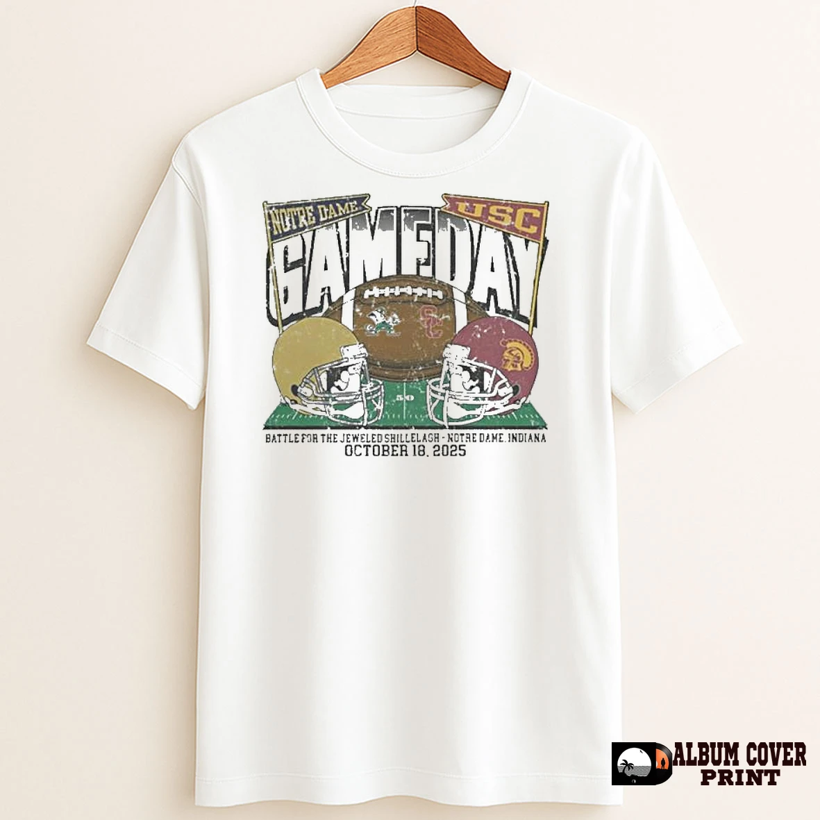 Original Notre Dame Fighting Irish Vs Usc Trojans 2025 Gameday Battle For The Jeweled Shillelagh T Shirt Sweater