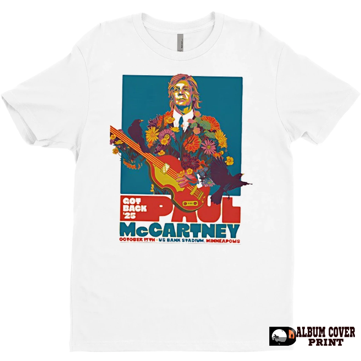Original Paul Mccartney Got Back 2025 Minneapolis Event T Shirt Sweater