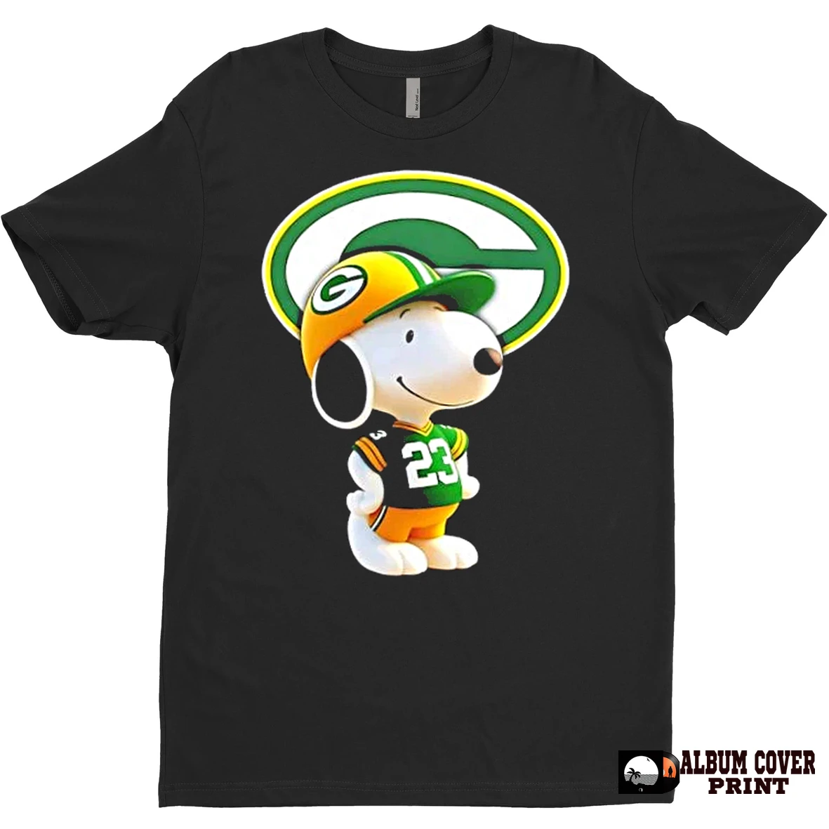 Original Peanuts Snoopy Smiling At Green Bay Packers Football Fans T Shirt Sweater