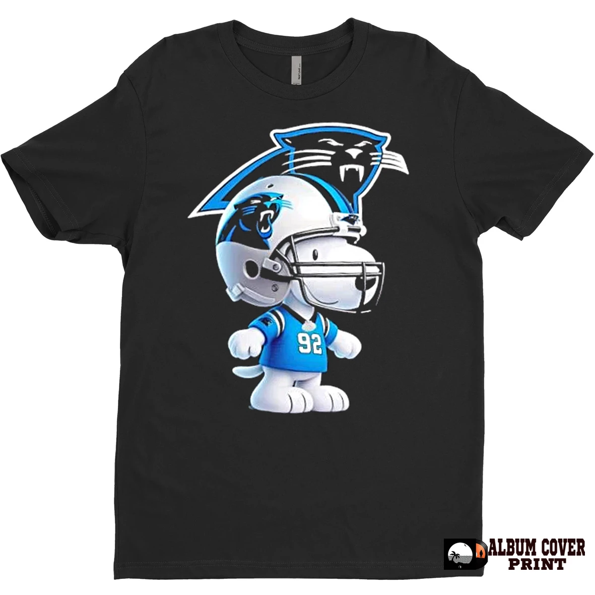 Original Peanuts Snoopy Smiling At Carolina Panthers Football Fans T Shirt Sweater