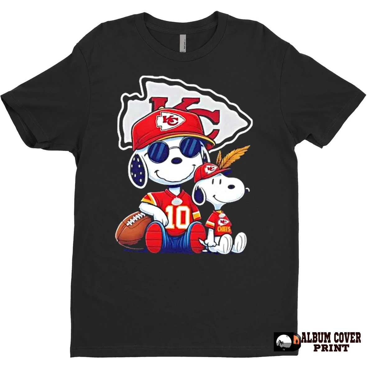 Original Peanuts Snoopy Smiling At Kansas City Chiefs Football Fans T Shirt Sweater