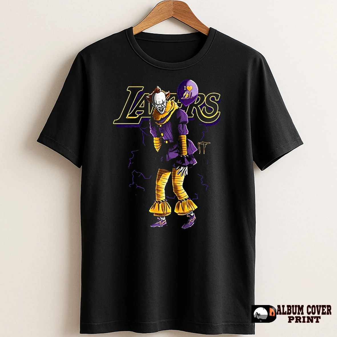 Original Pennywise It Los Angeles Lakers Basketball Lakeshow Halloween T Shirt Sweater