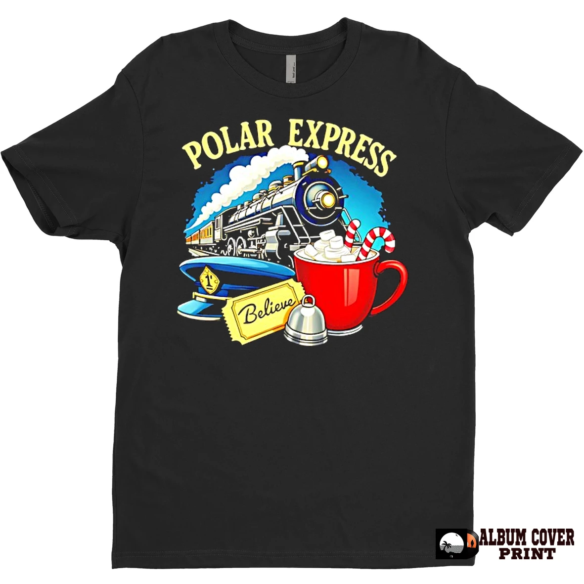 Original Polar Express Merry Christmas Train Depot T Shirt Sweater