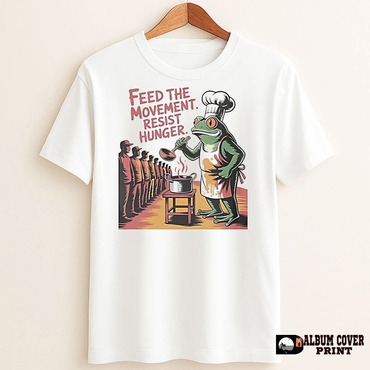 Original Portland Frog Feed The Movement Resist Hunger T Shirt Sweater