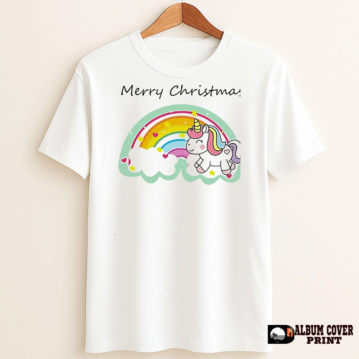 Original Rainbow Unicorn Merry Christmas Cloud Magic T Shirt Sweater