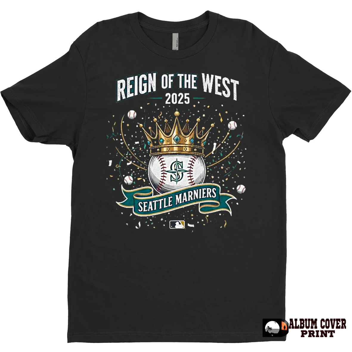 Original Reign Of The West 2025 Seattle Mariners Champions T Shirt Sweater