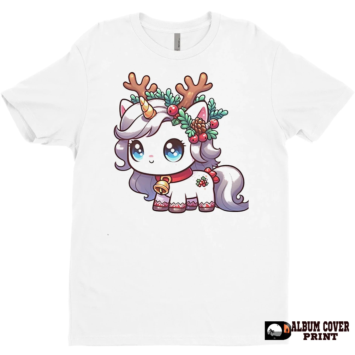 Original Reindeer Unicorn Holly Pinecone Christmas T Shirt Sweater