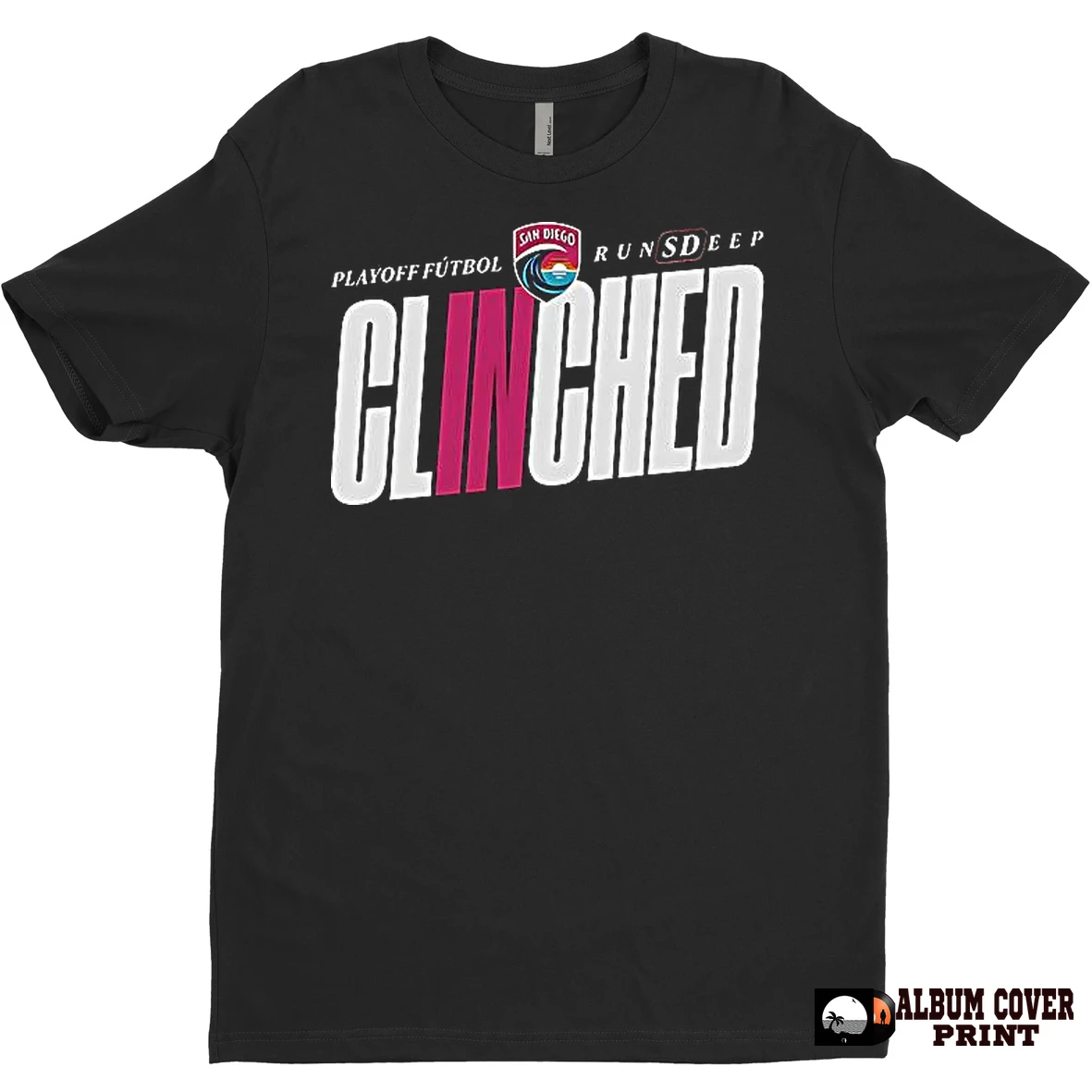 Original San Diego Wave Fc Clinched 2025 T Shirt Sweater