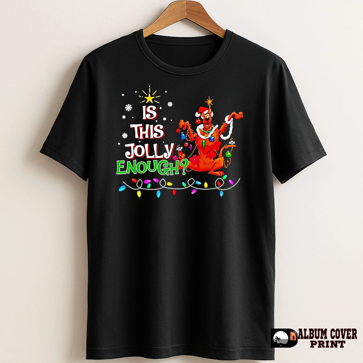 Original Scooby Doo Is This Jolly Enough Christmas T Shirt Sweater