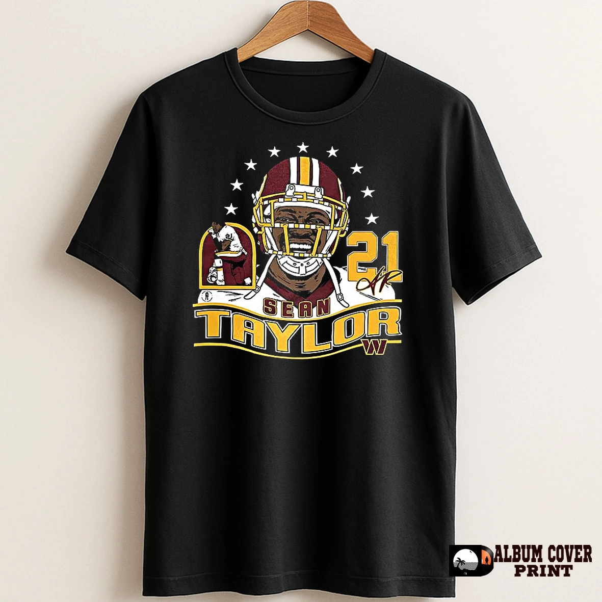 Original Sean Taylor Washington Redskins Football Retired Player Classic Caricature Siganture T Shirt Sweater