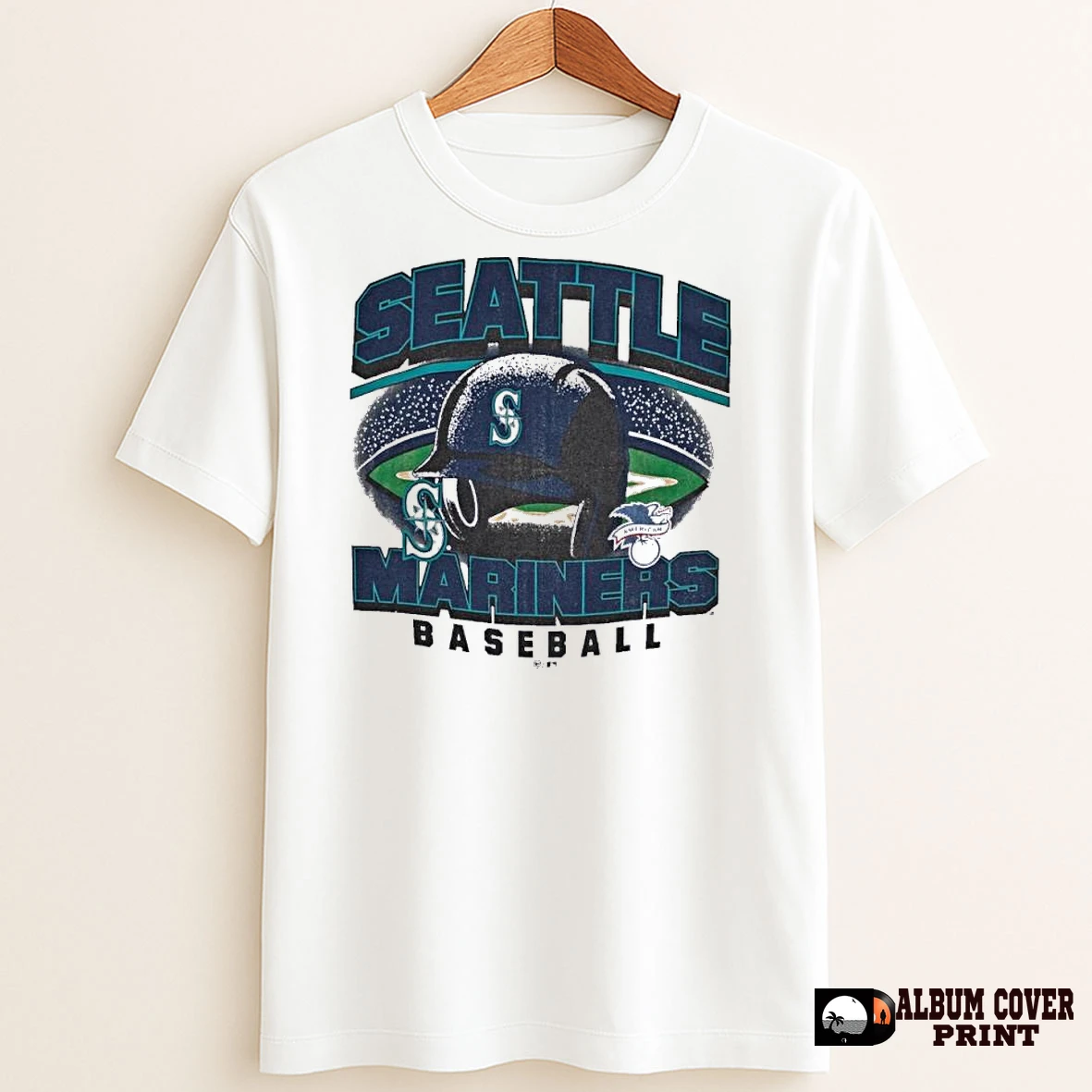 Original Seattle Mariners Khaki Regional Foundation T Shirt Sweater