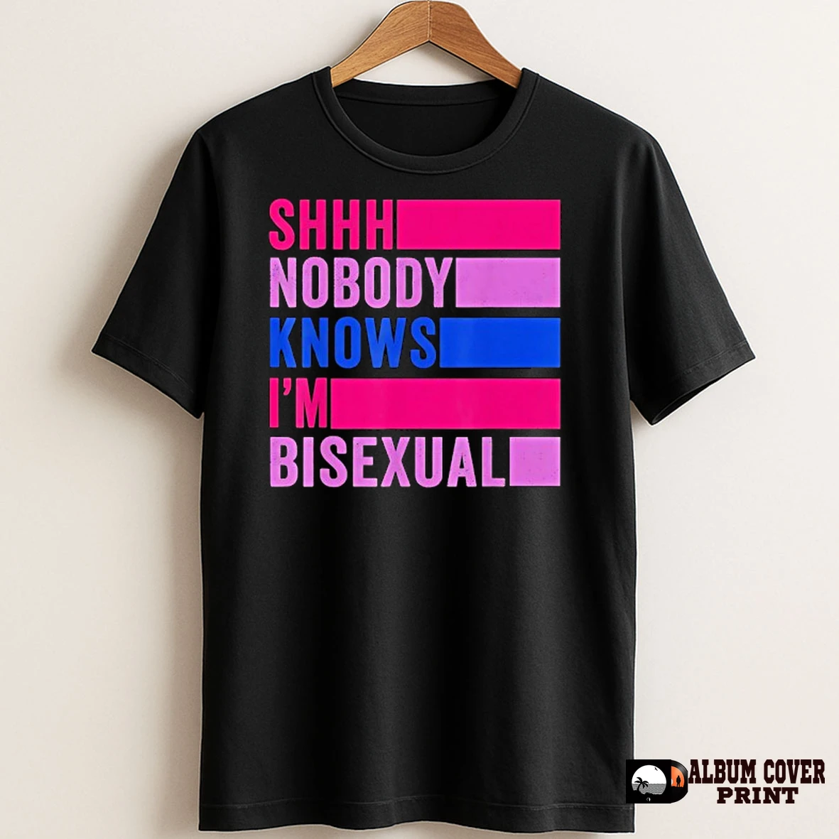 Original Shhh Nobody Knows Im Bisexual T Shirt Sweater