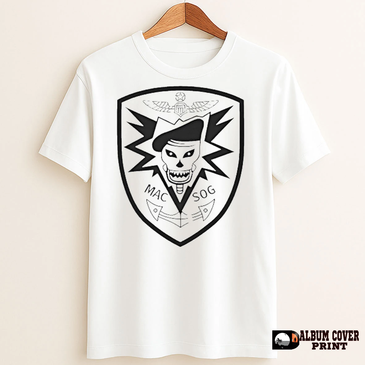 Original Skull Macv Sog Logo T Shirt Sweater