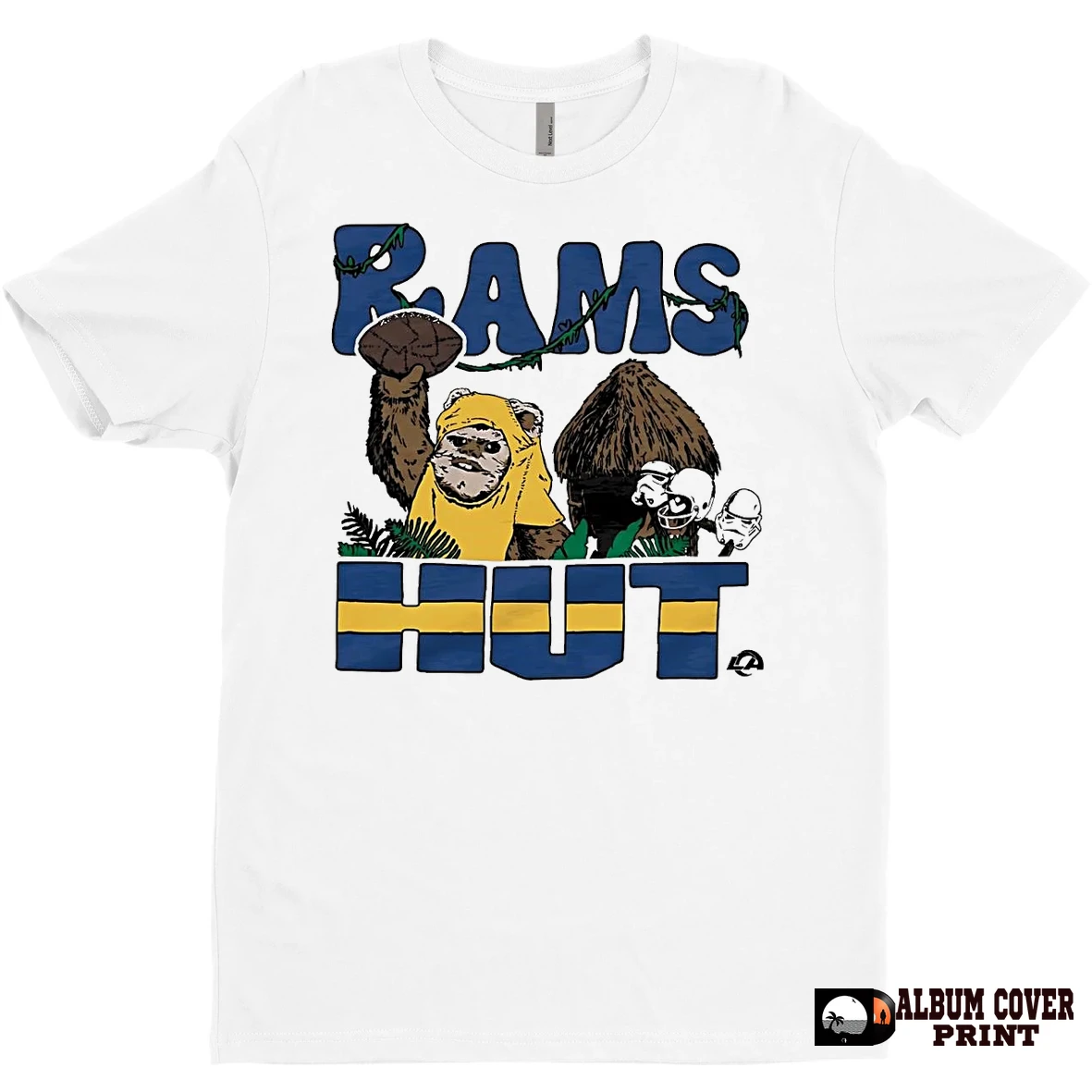 Original Star Wars Los Angeles Rams Hut Football T Shirt Sweater