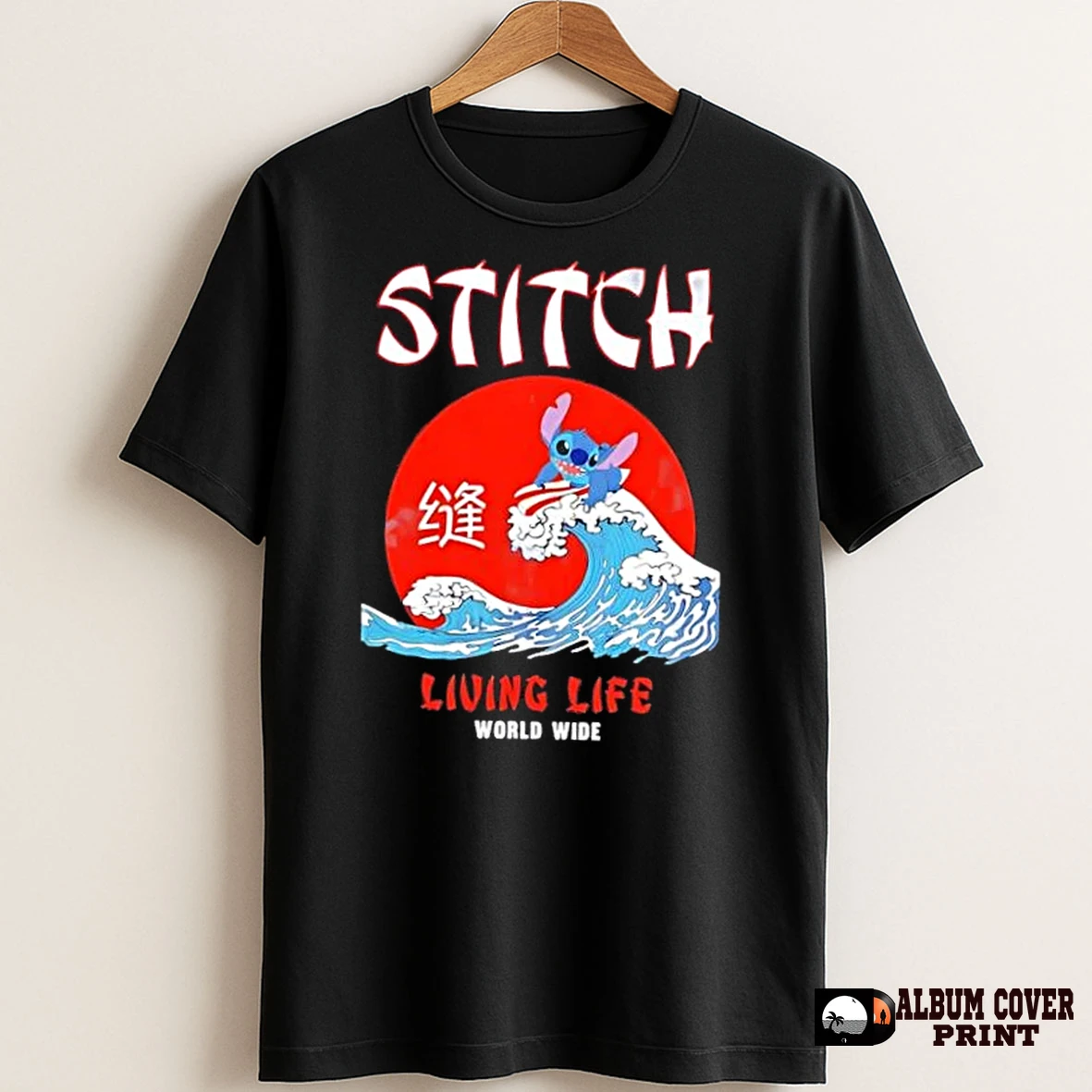 Original Stitch Surfing Living Life World Wide T Shirt Sweater