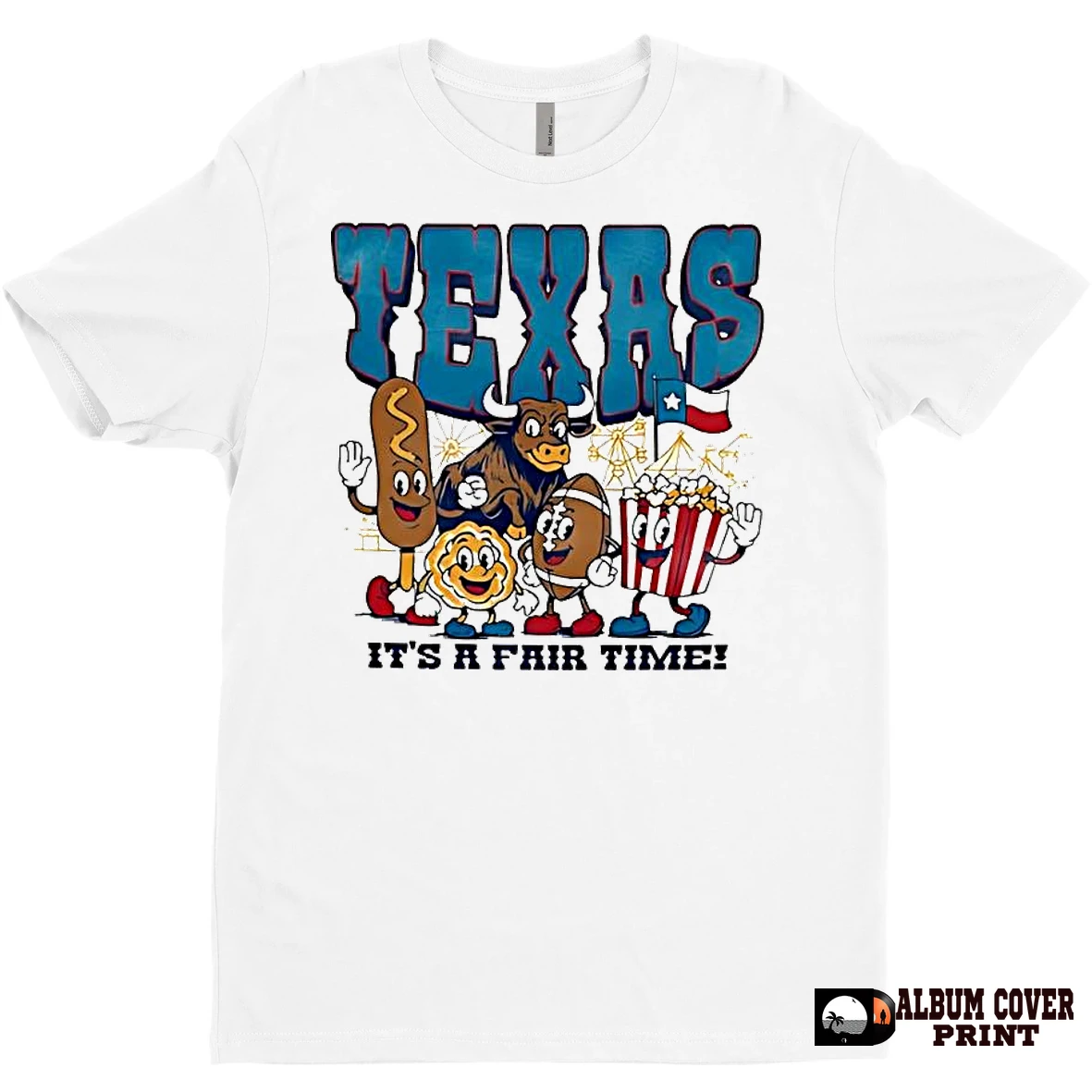 Original Texas Oatmeal Its A Fair Time Short Sleeve Fashion Vintage T Shirt Sweater