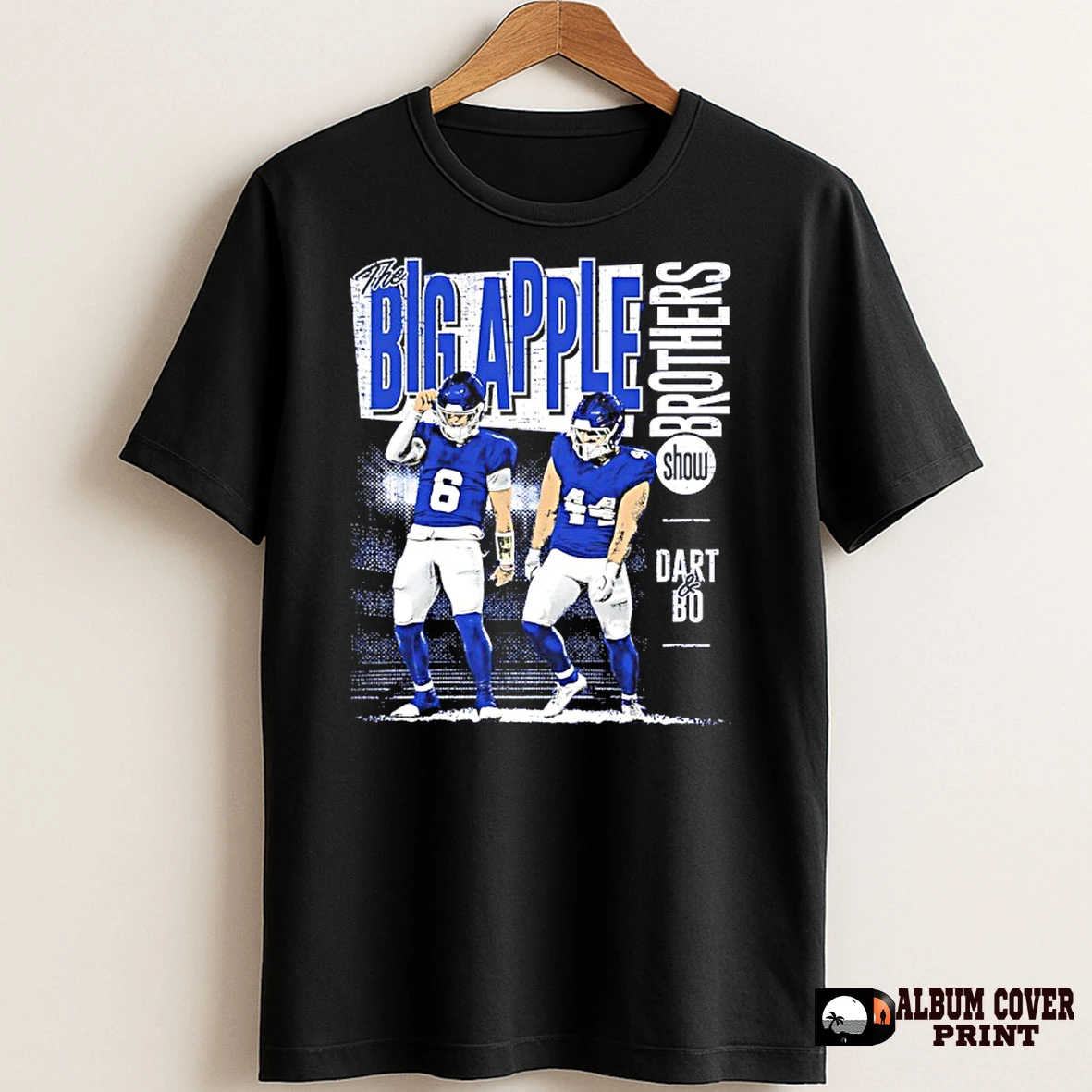 Original The Big Apple Brothers Show Cam Skattebo And Jaxson Dart New York Giants T Shirt Sweater