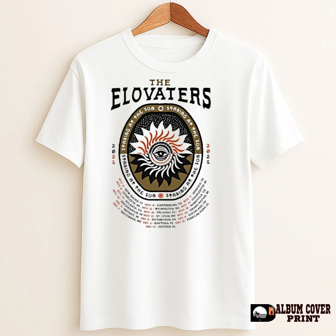 Original The Elovaters Staring At The Sun Tour 2025 T Shirt Sweater