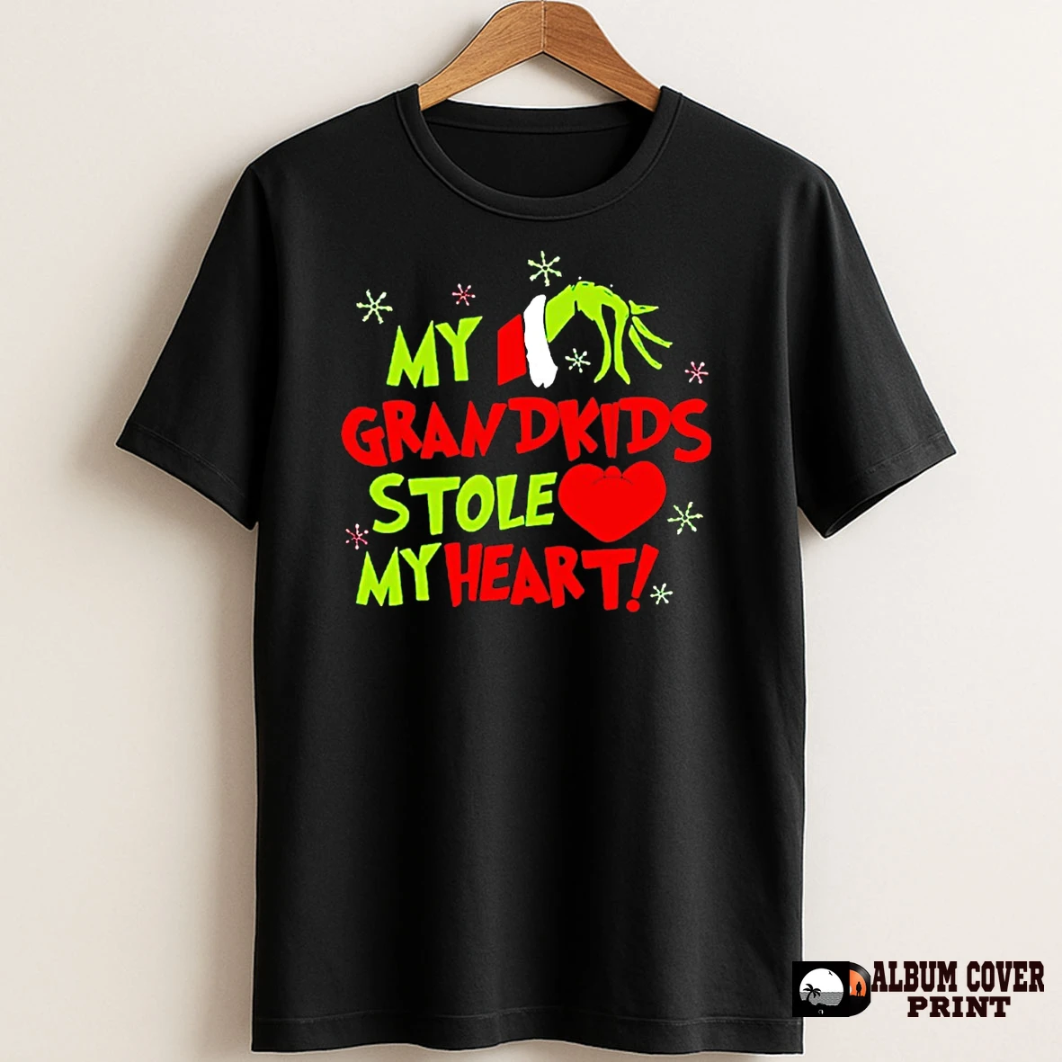Original The Grinch My Grandkids Stole My Heart Christmas T Shirt Sweater